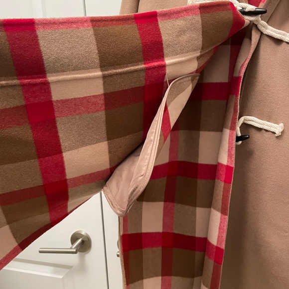 Camel Hooded Enziana Toggle Weekend Max Mara Wool Coat - Picture 4 of 9